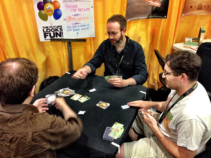 Diner action with game designer Matthew O'Malley! Diner will be available for retail in September.