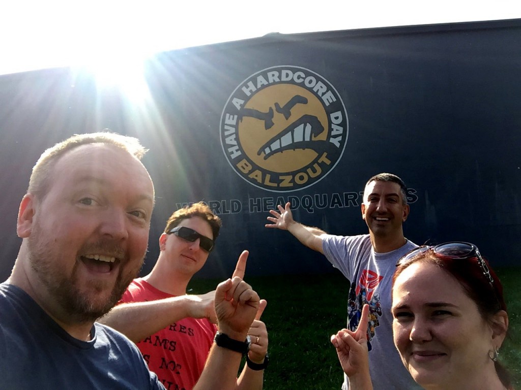 The tradition continues! We always stop off in Nitro, West Virginia to visit the Balzout World Headquarters. Not only is it the halfway point to Gen Con, it also helps us to have a hardcore day.