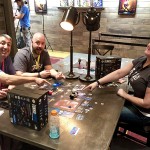 Dan and I got a chance to demo the new Funkoverse Strategy Game with Stephanie Straw and designer Chris Rowlands.